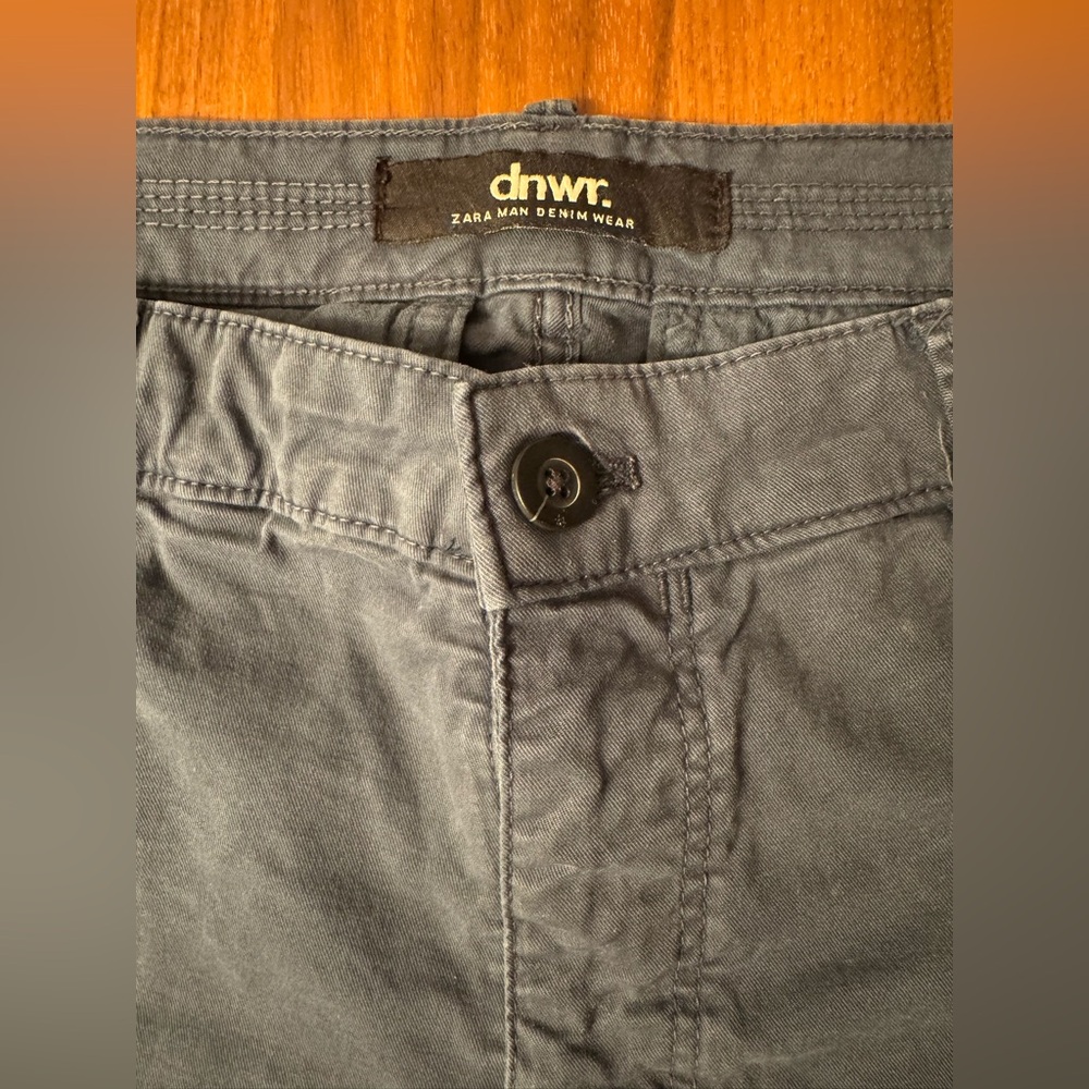 Zara Dark Blue Denim Chinos 31x30